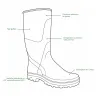 Bottes Kraft PVC recyclable doublure jersey