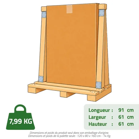 Support sécurisé pour bidon 220 litres