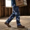 Pantalon BDU Idaho Camo Urban bleu 6 poches | Ducatillon