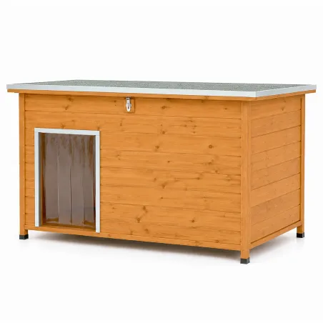 Niche en bois haute isolation 120x75x75cm - Épicéa 3 couches