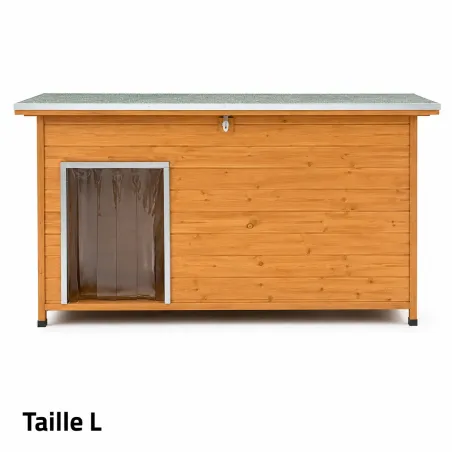 Niche en bois haute isolation 120x75x75cm - Épicéa 3 couches