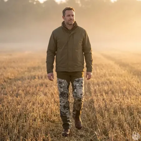 Pantalon stretch Somlys 644 camouflage digital vert