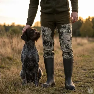 Pantalon stretch Somlys 644 camouflage digital vert