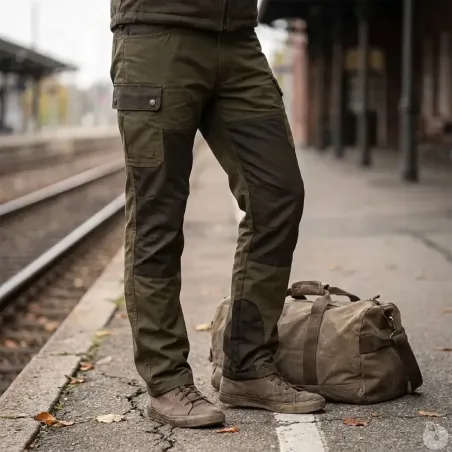 Pantalon Percussion Roncier Tradition kaki | Ducatillon