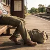 Pantalon homme Basic kaki polycoton à 6 poches | Ducatillon