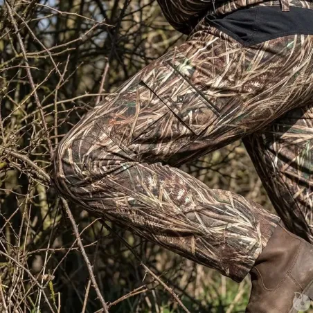 Pantalon chaud Treeland Duck Pant camo roseaux