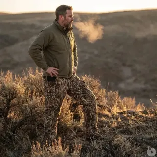 Pantalon chaud Treeland Duck Pant camo roseaux