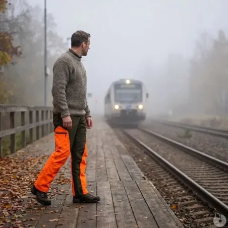 Pantalon de traque imperméable Verney Carron Attila kaki orange