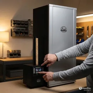 Fumoir Numérique 6 Grilles Bradley - Contrôle Digital de la Fumaison