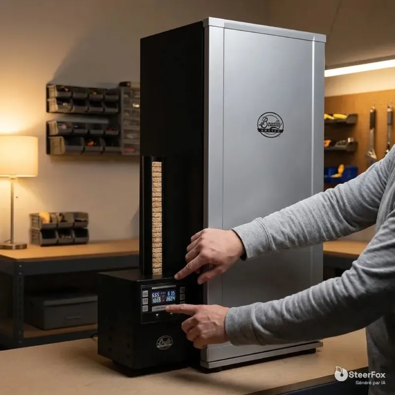 Fumoir Numérique 6 Grilles Bradley - Contrôle Digital de la Fumaison