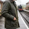 Veste Walker and Hawkes Poacher Vert Coton Ciré – style anglais