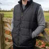Veste matelassée sans manches fermeture zip col montant S à 3XL