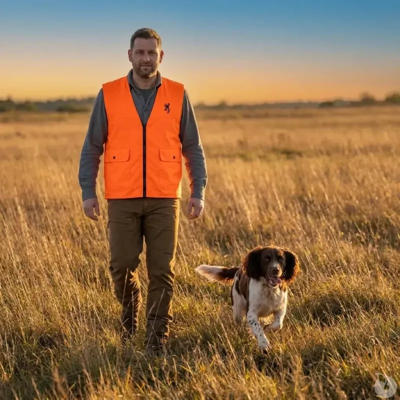 Gilet de sécurité Browning X-TREME TRACKER orange haute visibilité
