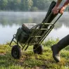Chariot de transport pliable acier roues gonflables
