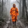 Manteau pluie orange camo Treeland étanche polyester PVC