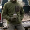 Blouson polaire Percussion kaki/marron – Chaleur et confort outdoor