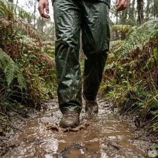 Ensemble de pluie LMA Averse kaki imperméable et coupe-vent