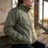 Blouson de chasse polaire commando 2 poches vert kaki TM