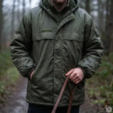 Coupe-vent fourré imperméable kaki taille S à 3XL