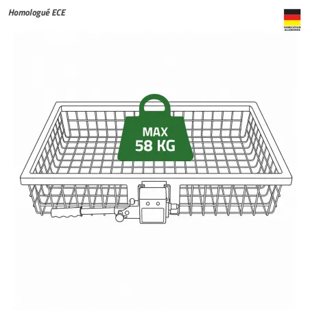 Porte-gibier relevable Heck-Pack 100 × 60 cm ECE | Ducatillon
