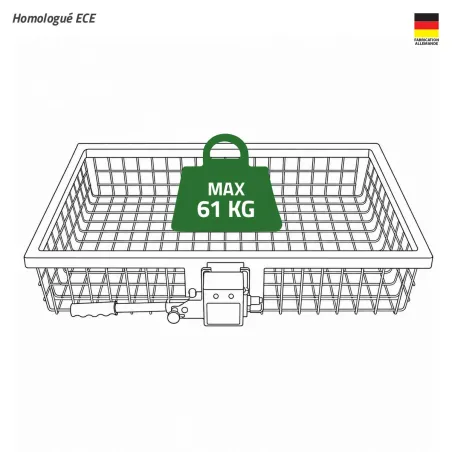 Porte-gibier fixe Heck-Pack 100 × 60 cm ECE | Ducatillon