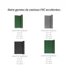 Canisse double face PVC occultant 1,5x5m vert - Occultation résistante et esthétique