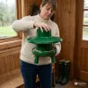 Mangeoire Trémie pour Volailles 4kg avec Pieds et Couvercle - Ø33 cm