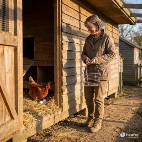 Lot 2 œufs factices OLBA pour poules | Ducatillon