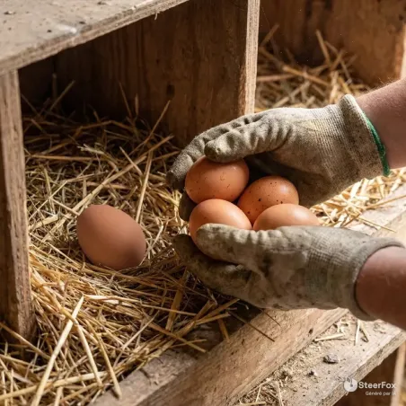 2 œufs factices pour poules en caoutchouc OLBA | Ducatillon