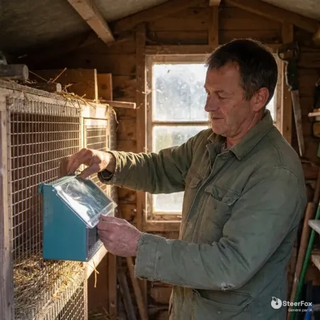 Mangeoire de cage 3 compartiments pour pigeons | Ducatillon