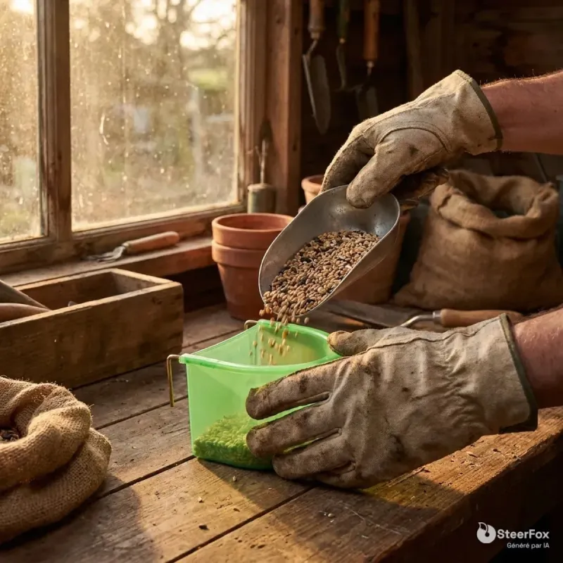 Mangeoire-abreuvoir à crochets OLBA 300 ml | Ducatillon