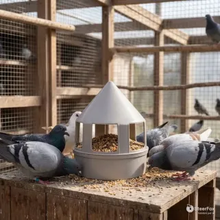 Mangeoire à grit 1,5 L pour pigeons | Ducatillon