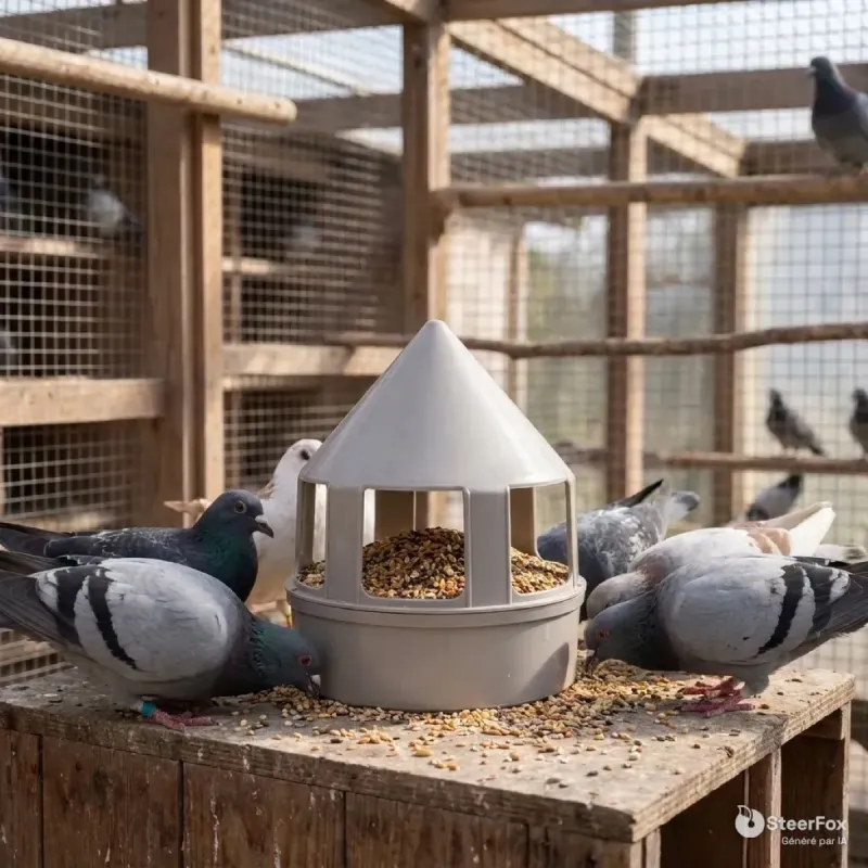 Mangeoire à grit 1,5 L pour pigeons | Ducatillon