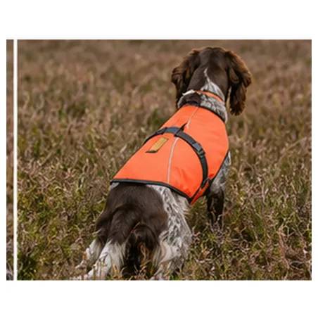 Gilet de protection pour chien SURVIVOR T75 - Anti-ronce avec cape et adaptateur intégré