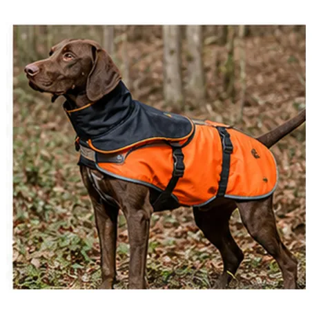 Gilet de protection pour chien SURVIVOR T75 - Anti-ronce avec cape et adaptateur intégré
