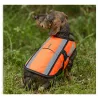 Gilet orange fluo réfléchissant pour chien Teckel et Terrier