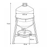 Abreuvoir métal galvanisé 30 L + Mangeoire à trémie anti nuisibles Feedomatic 12kg