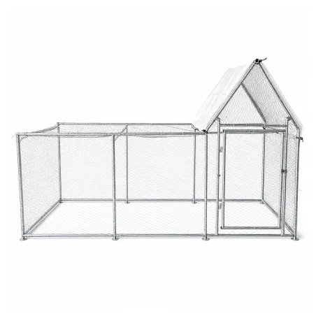 Enclos à volailles 3x1x1,7 m avec bâche Robuste et pratique
