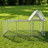Enclos à volailles 3x1x1,7 m avec bâche Robuste et pratique