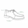 Chaussures Danube cuir semelle caoutchouc marron 40 à 46