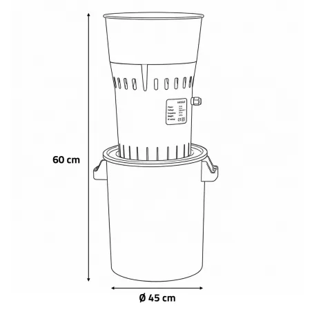 Moulin à céréales électrique 1300W - Cuve 60L pour élevage