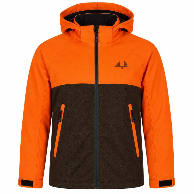 Veste enfant imperméable Ridge polyester orange vert 6 à 16 ans