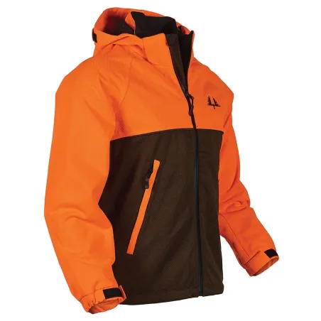 Veste enfant imperméable Ridge polyester orange vert 6 à 16 ans
