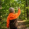 Veste enfant imperméable Ridge polyester orange vert 6 à 16 ans