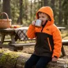 Veste enfant imperméable Ridge polyester orange vert 6 à 16 ans