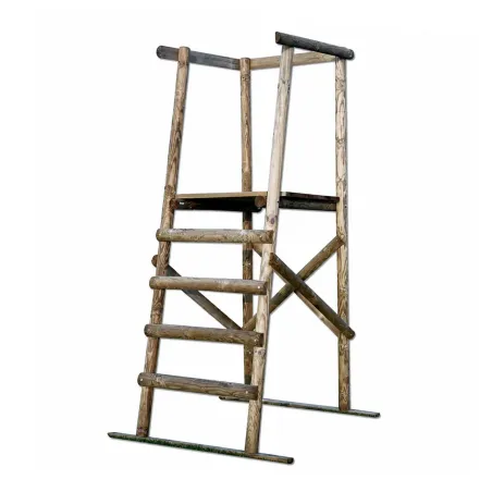 Lot de 10 Mirador sde battue Sologne en bois, hauteur du plancher 1,40m
