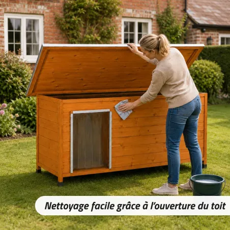Niche chien haute isolation 2XL 160 × 75 × 75 cm | Ducatillon
