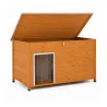 Niche en bois haute isolation 120x75x75cm - Épicéa 3 couches