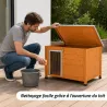 Niche chien haute isolation M 92 × 68 × 60 cm | Ducatillon Meta description