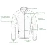Veste Alpha Light 2 poches polyester recyclé vert M à 3XL